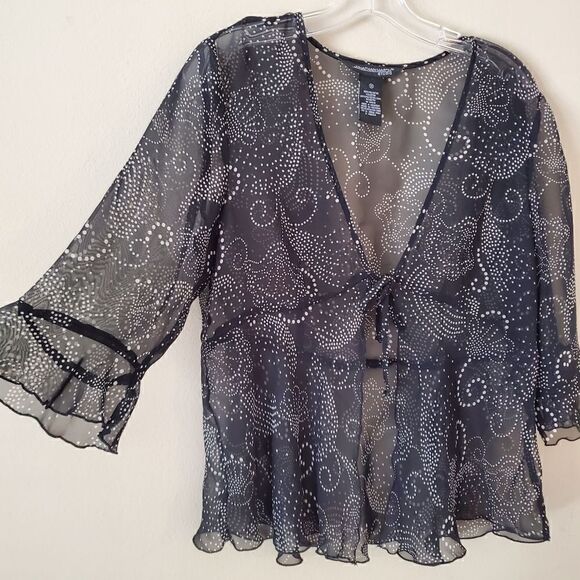 JONATHAN MARTIN Studio Women's Maxi Dress Size 12 Set of 2 Black-white Wimsigoth - Picture 7 of 11